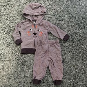 Carter’s Matching Hoodie & Pants Set for Baby Boy - Size 12 Months